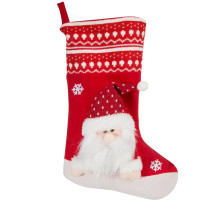 Mikulášska čižma - Vianočná pančucha SNOW so Santom